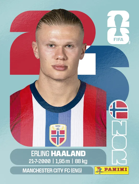 Erling Haaland Panini World Cup 2026 Sticker