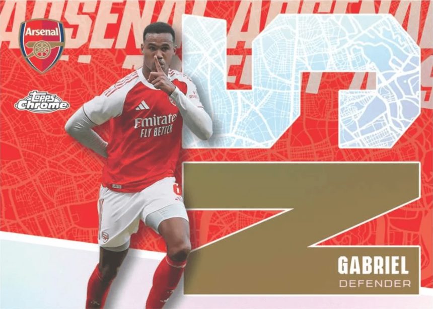 First Look: 2025-26 Topps Chrome Arsenal Team Set