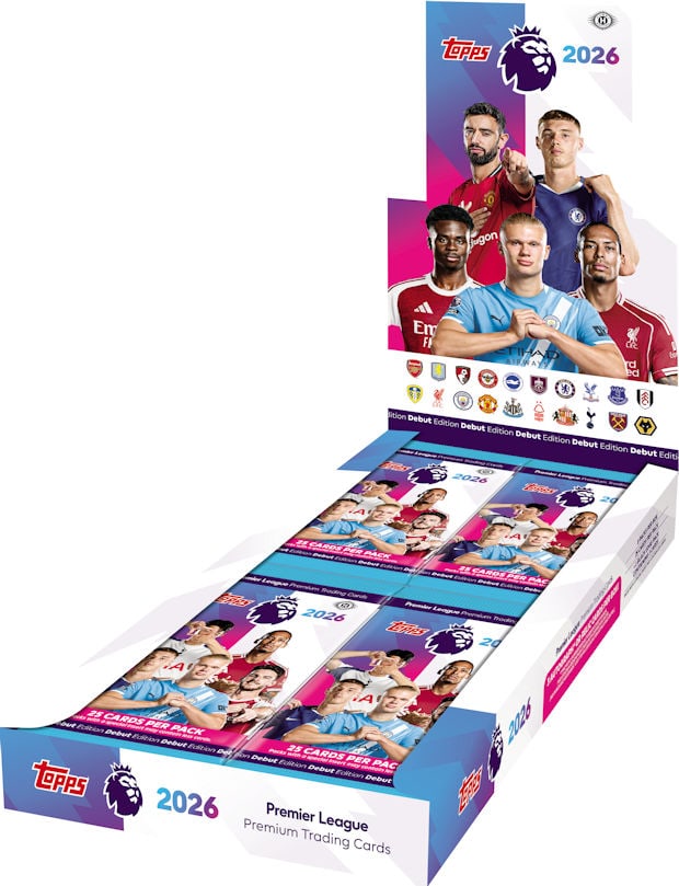 Topps Premier League 2025/26 Debut Edition Retail Box